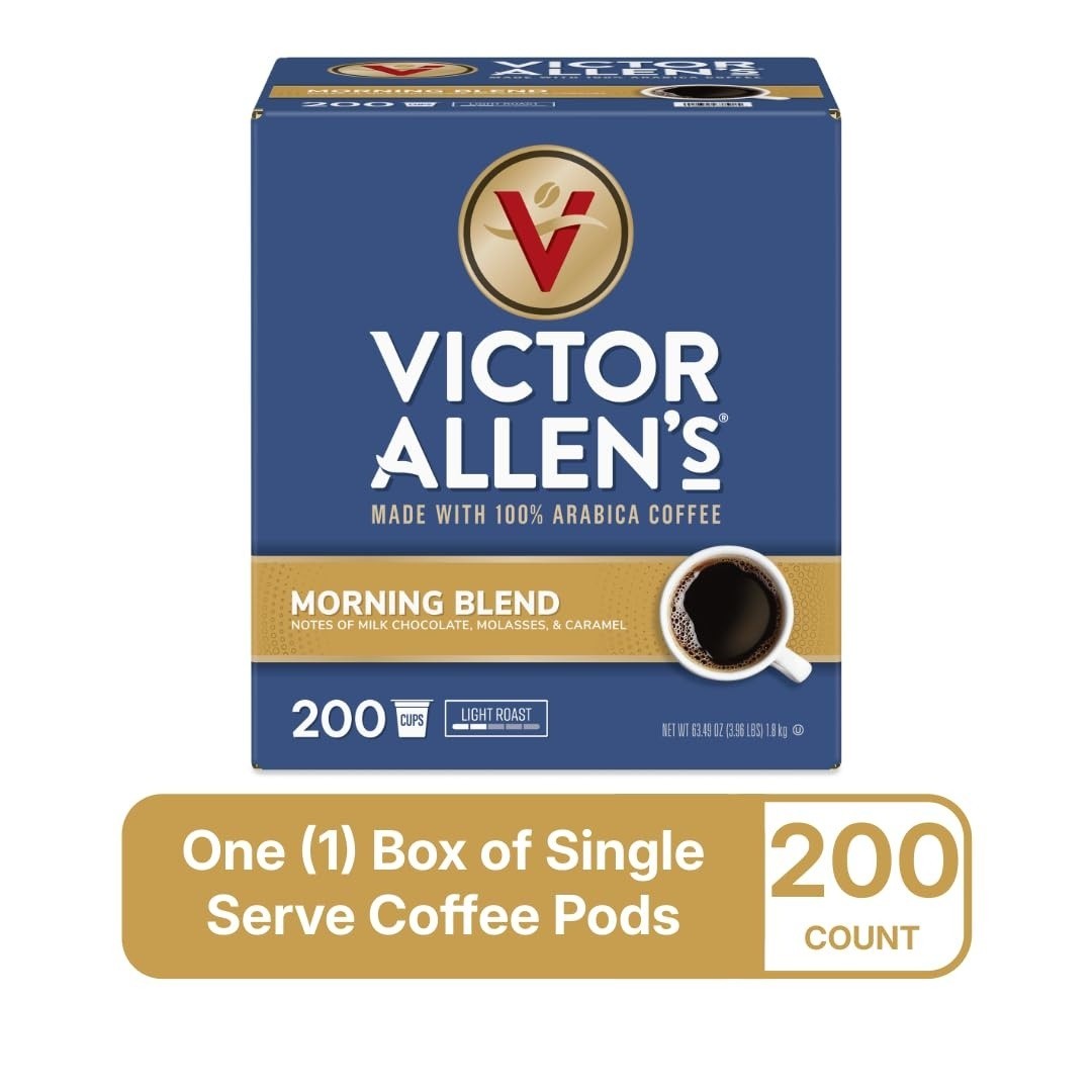 Victor Allen’s Morning Blend Light Roast K-Cup Pods 200ct…(a19.5)
