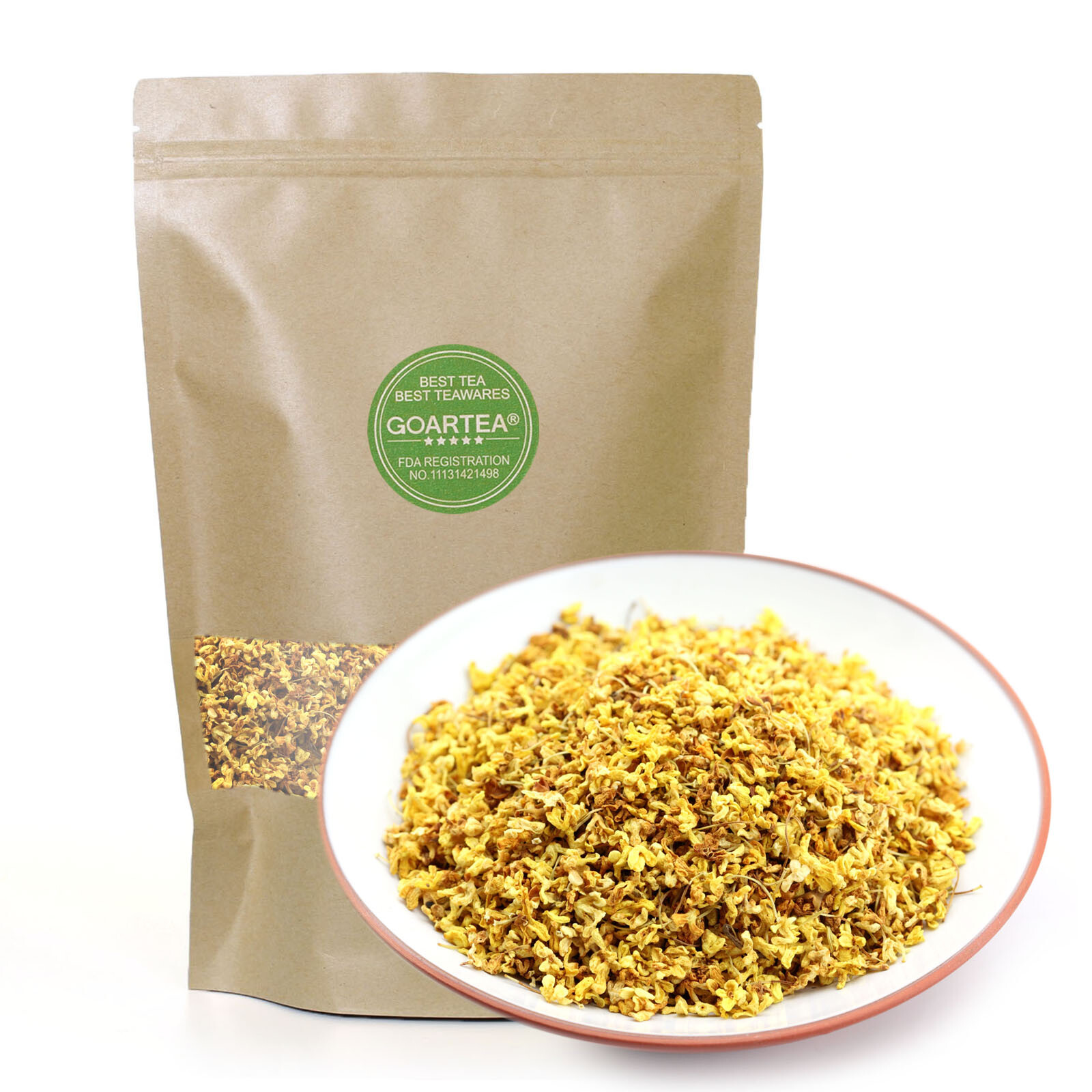 GOARTEA 100g Natural Sweet Osmanthus Flower Tea Fragrant Dried Chinese Herbal