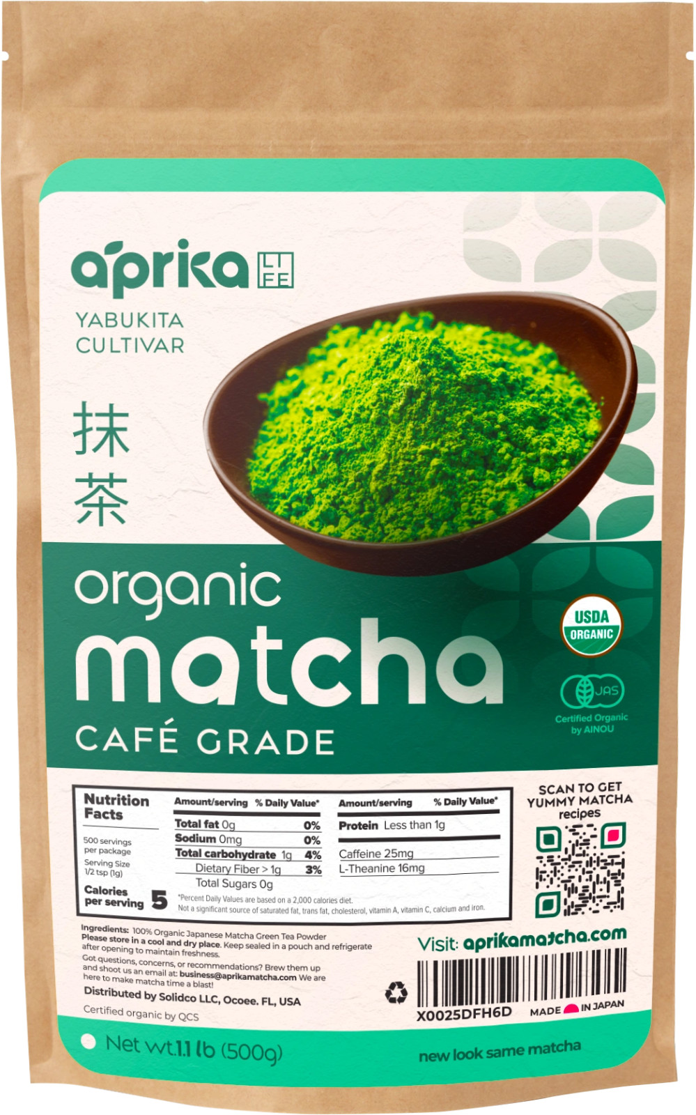 1st Harvest Ceremonial/Culinary Grade Matcha Green Tea Powder, made in Japan