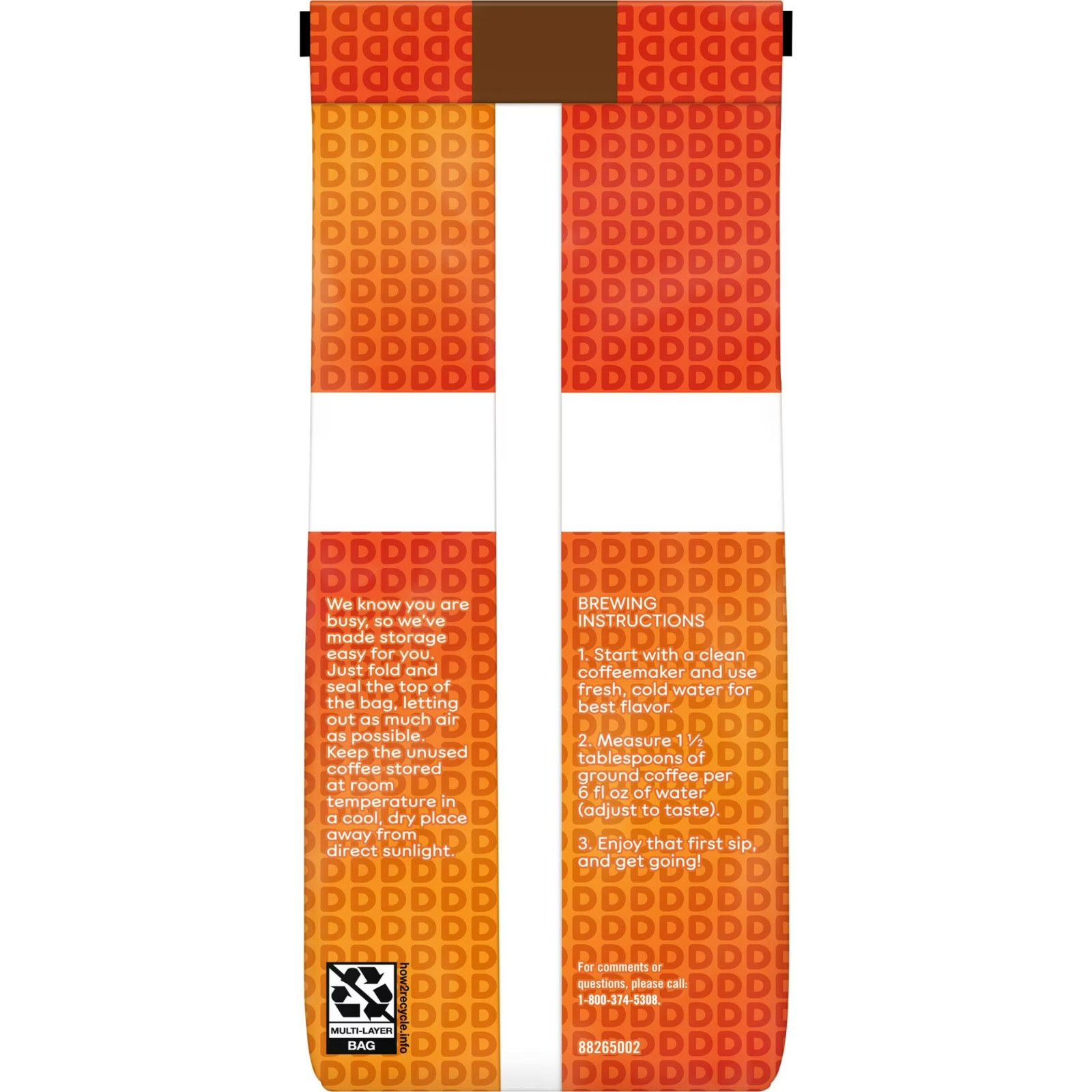 Dunkin’ Original Blend Medium Roast Ground Coffee, 12 oz Bag