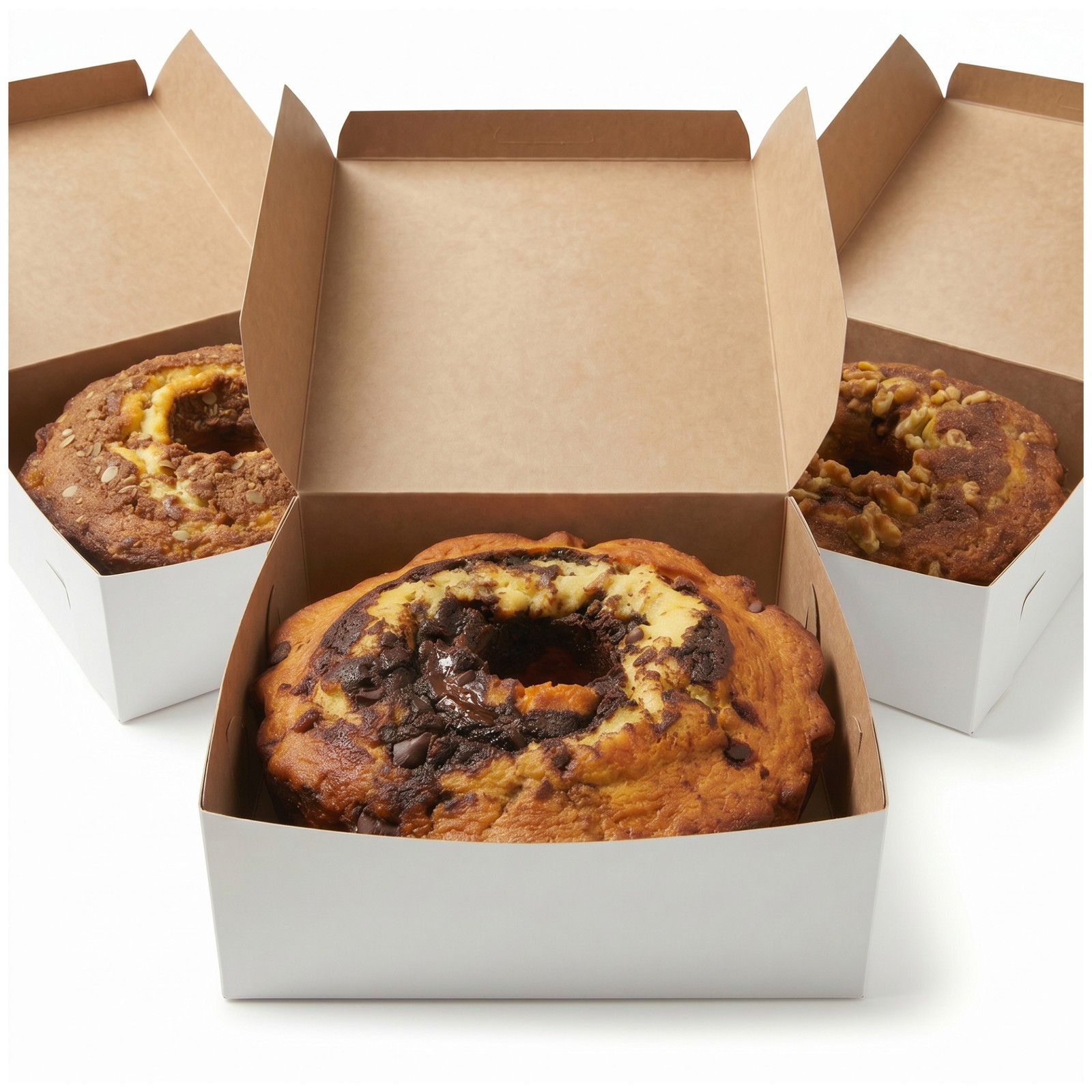 Carlotta’s Bakery Authentic New York Round Coffee Cakes Bundle, Apple Cinnamon,