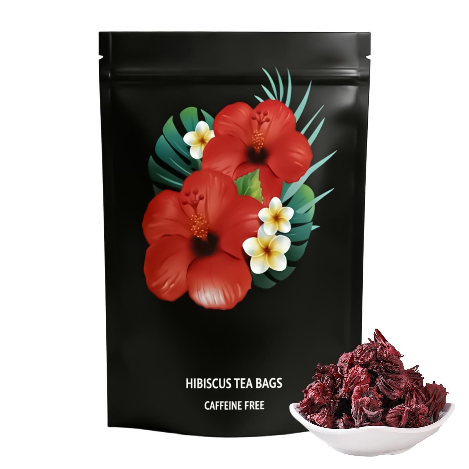 PiPi Tea Organic Hibiscus Tea Bags – Caffeine Free Herbal Tea Rich in Antioxi