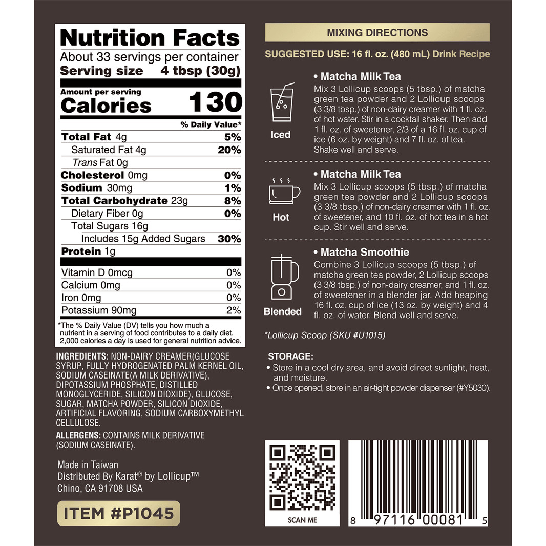 Tea Zone Matcha Green Tea Powder (2.2 lbs), P1045