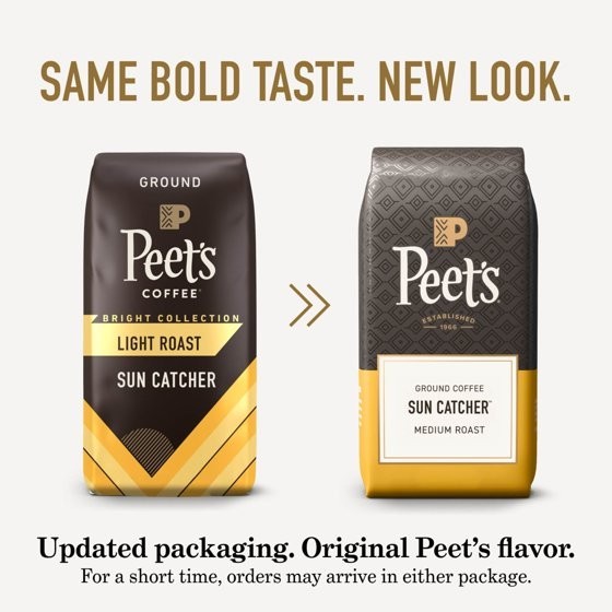 Peet’s Coffee Luminosa Breakfast Blend Premium Light Roast Ground Coffee, Arabic