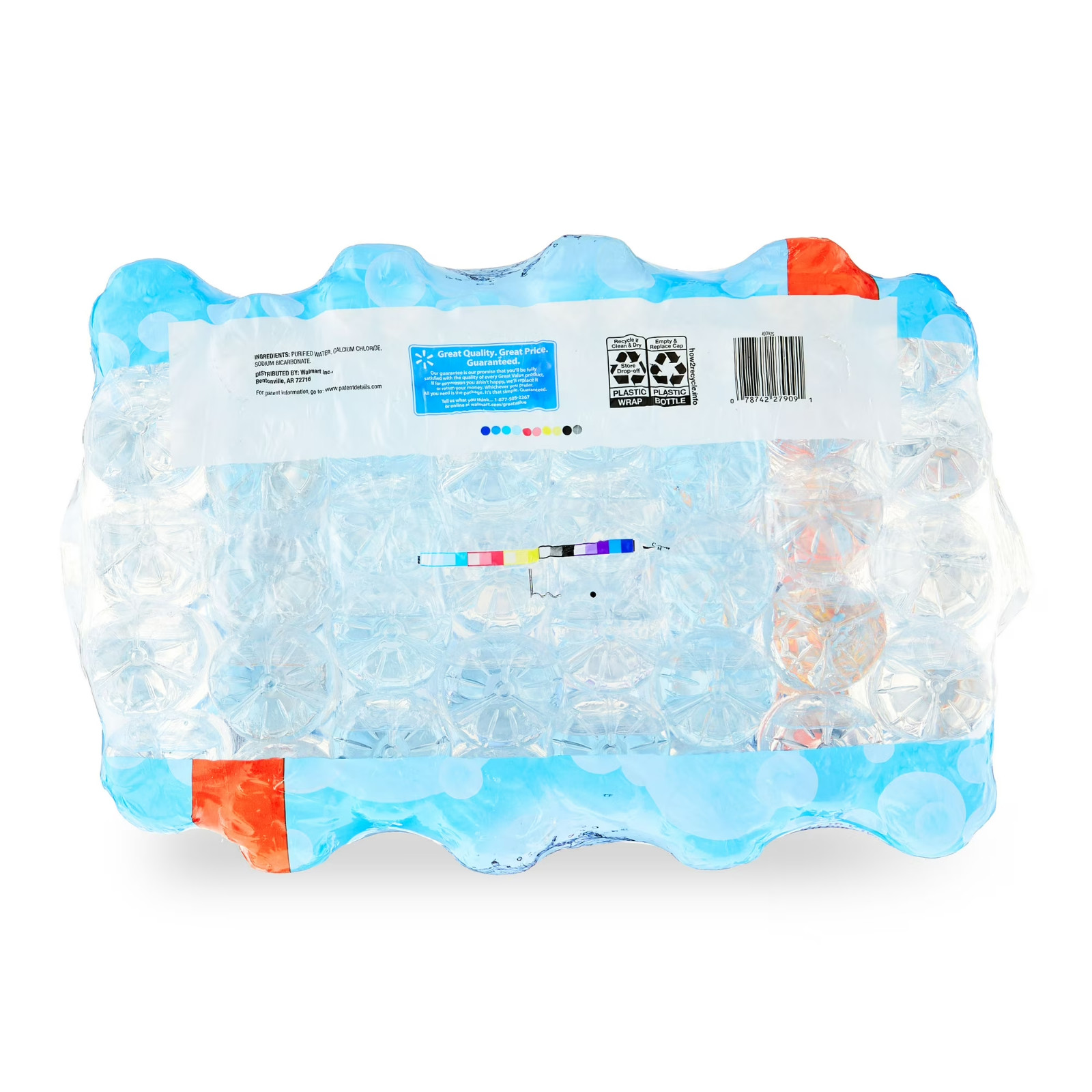 6 Pack Great Value Purified Drinking Water 16.9 fl oz Bottles 40 Count Packs