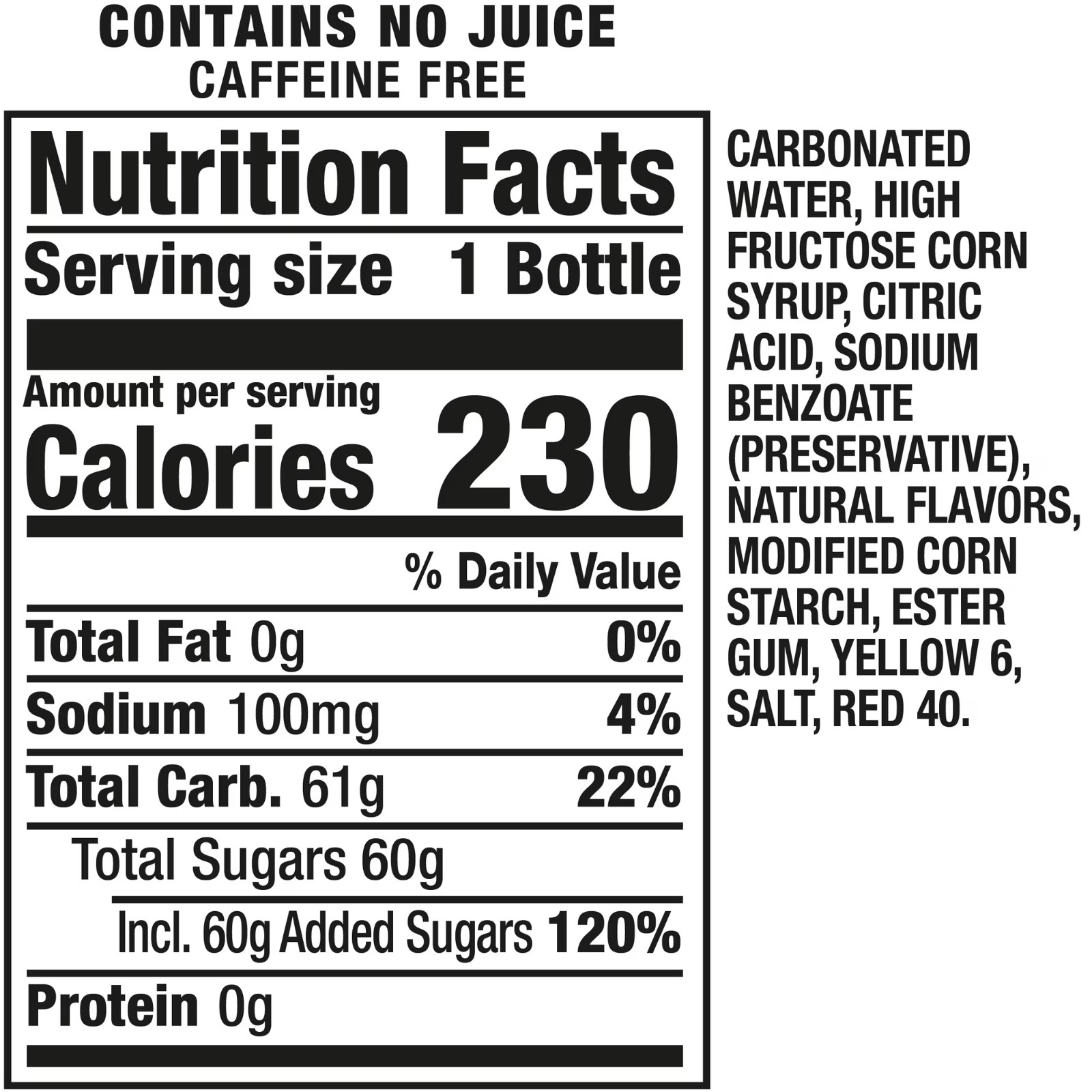 Crush Caffeine Free Orange Soda Pop, 16.9 fl oz, 6 Pack Bottles-free shipping