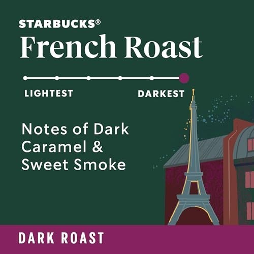 French Roast Dark Ground Coffee 6 Bags 12oz Hot or Iced Arabica