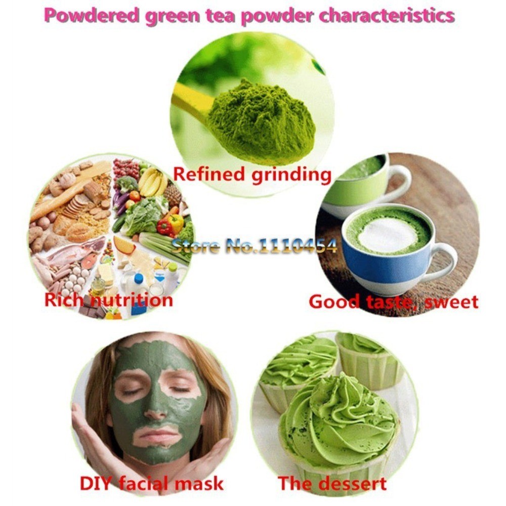 Organic Matcha Powder 100g Energy Weight Management Green Tea