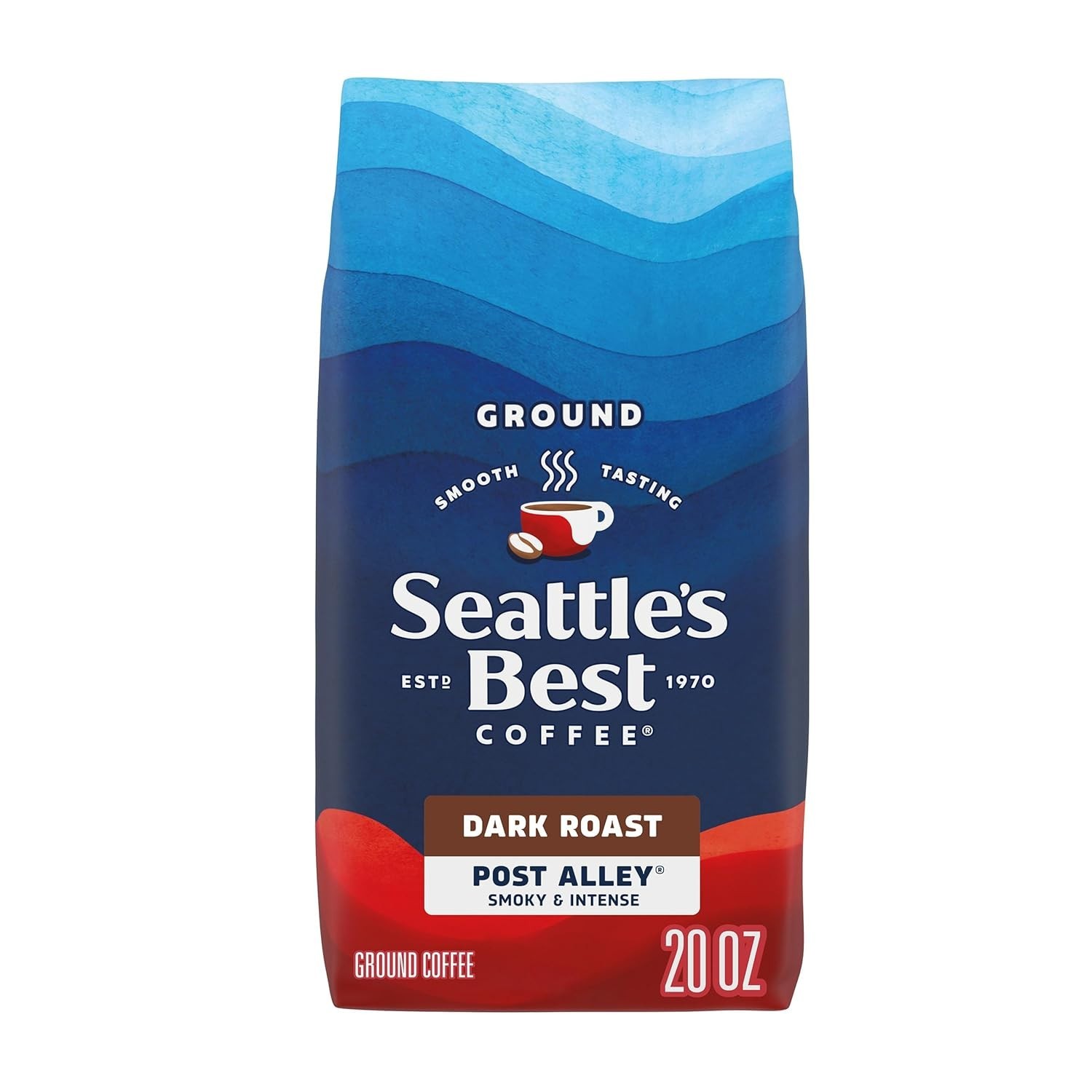 Seattle’s Best Coffee Post Alley Dark Roast Ground Coffee 20 oz 100% Arabica
