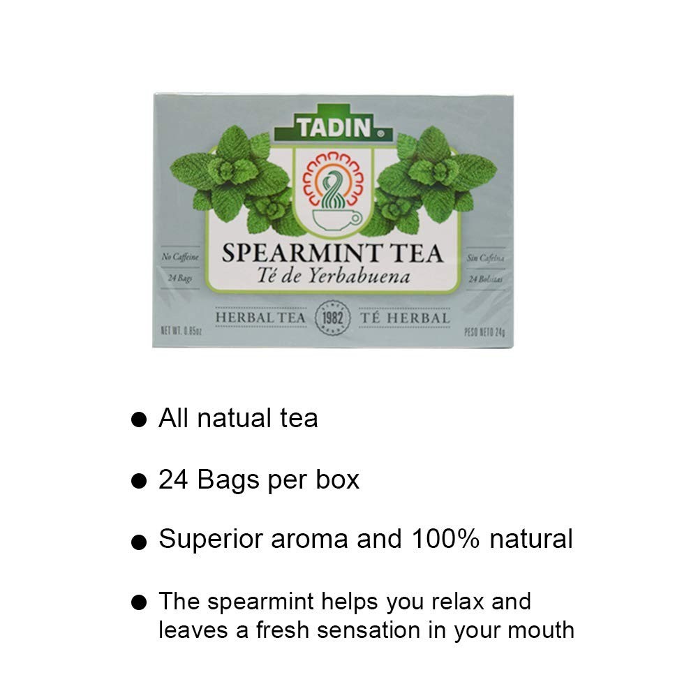 Refreshing Spearmint Tea – 24 Bags of Bold Flavor for Anytime Enjoyment