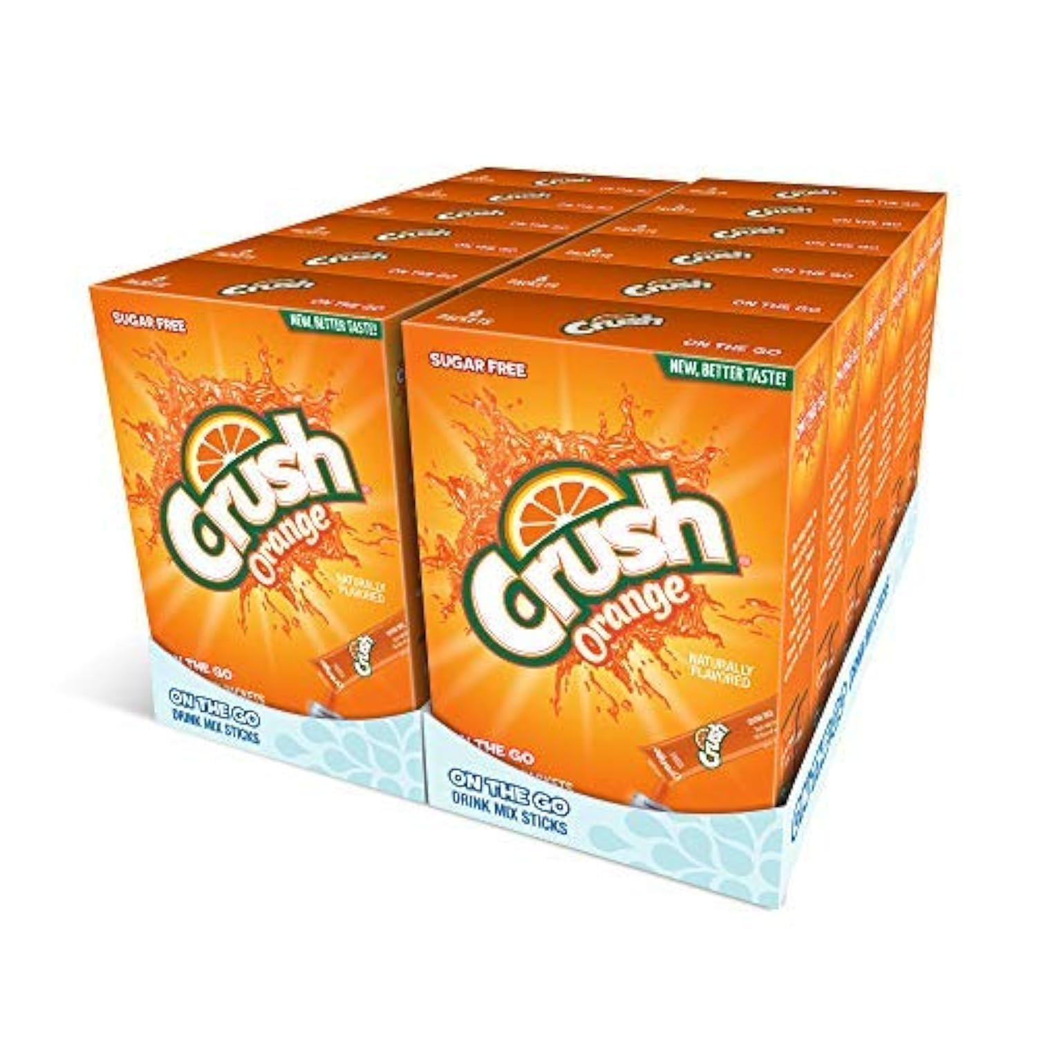 Orange – Powder Drink Mix – Sugar Free & Delicious, Makes 72 Flavored Water Beve