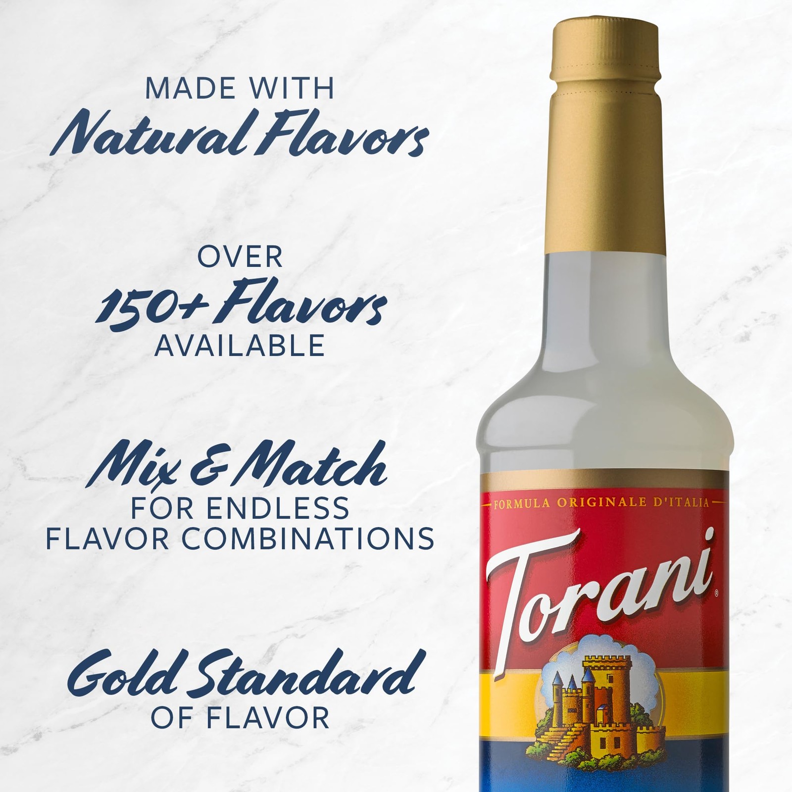 Assorted Coffee Flavoring Syrup Variety Pack Bottles 4 Count Kit