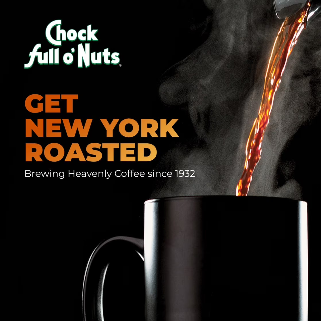 Chock Full o’Nuts Original Medium Roast Ground Coffee Heavenly Coffee 30.5 oz