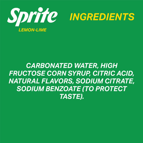 (PACK OF 2), Sprite Lemon Lime Mini soda Pop soft Drink 7.5 fl oz 10 Pack cans..
