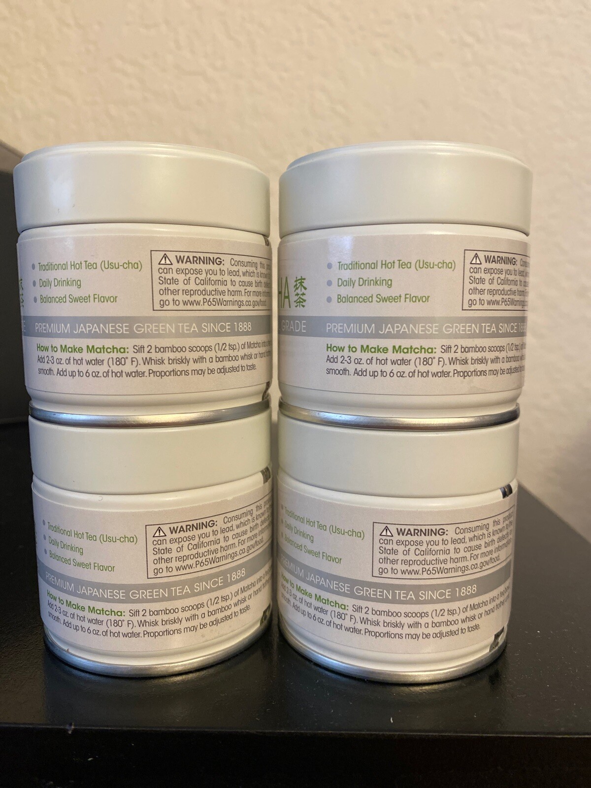 Aiya America Matcha Ceremonial Grade- 4 Cans of 30g (1.5oz)!