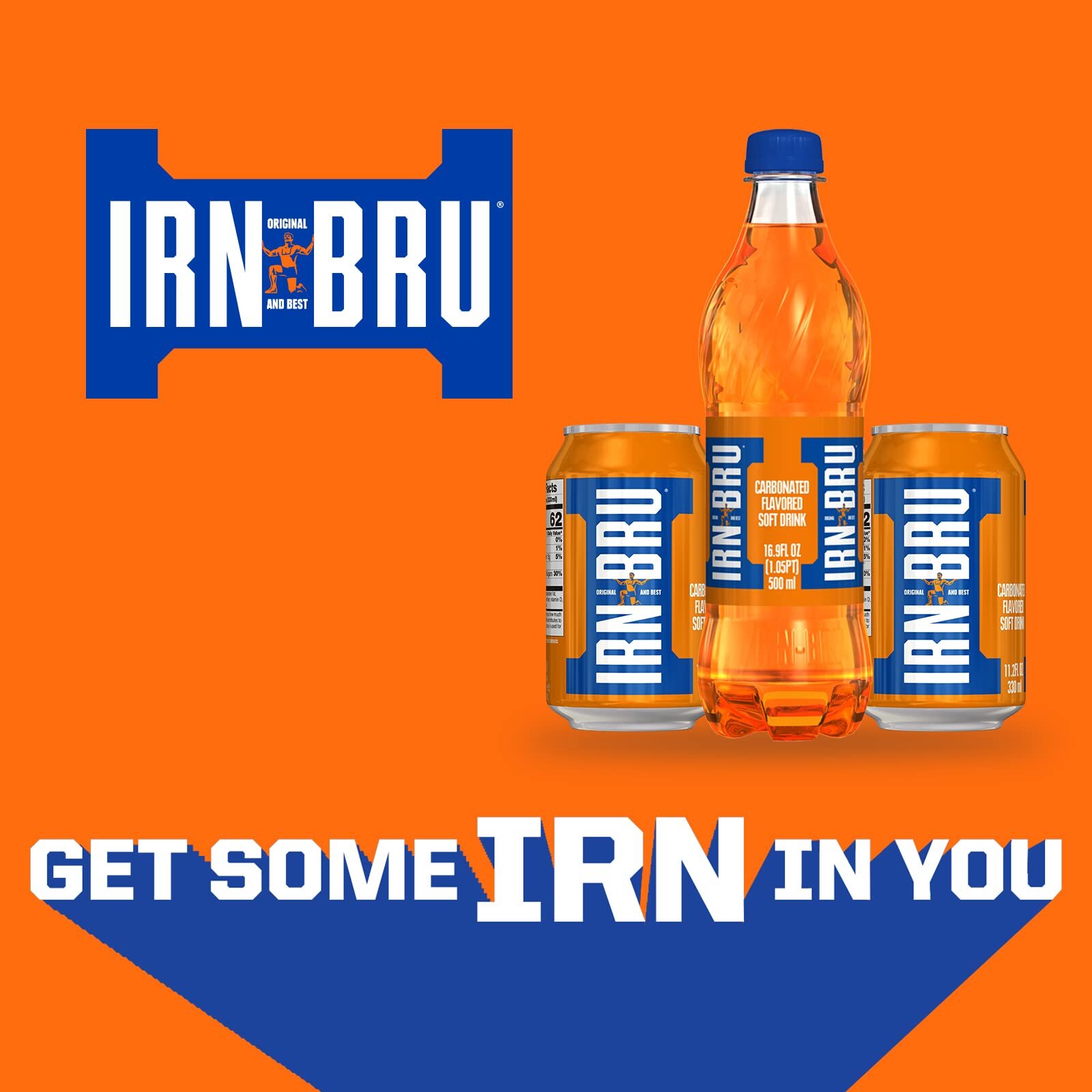 Barrs Irn-Bru Soft Drink 16.9 Fluid Ounce Pack of 12