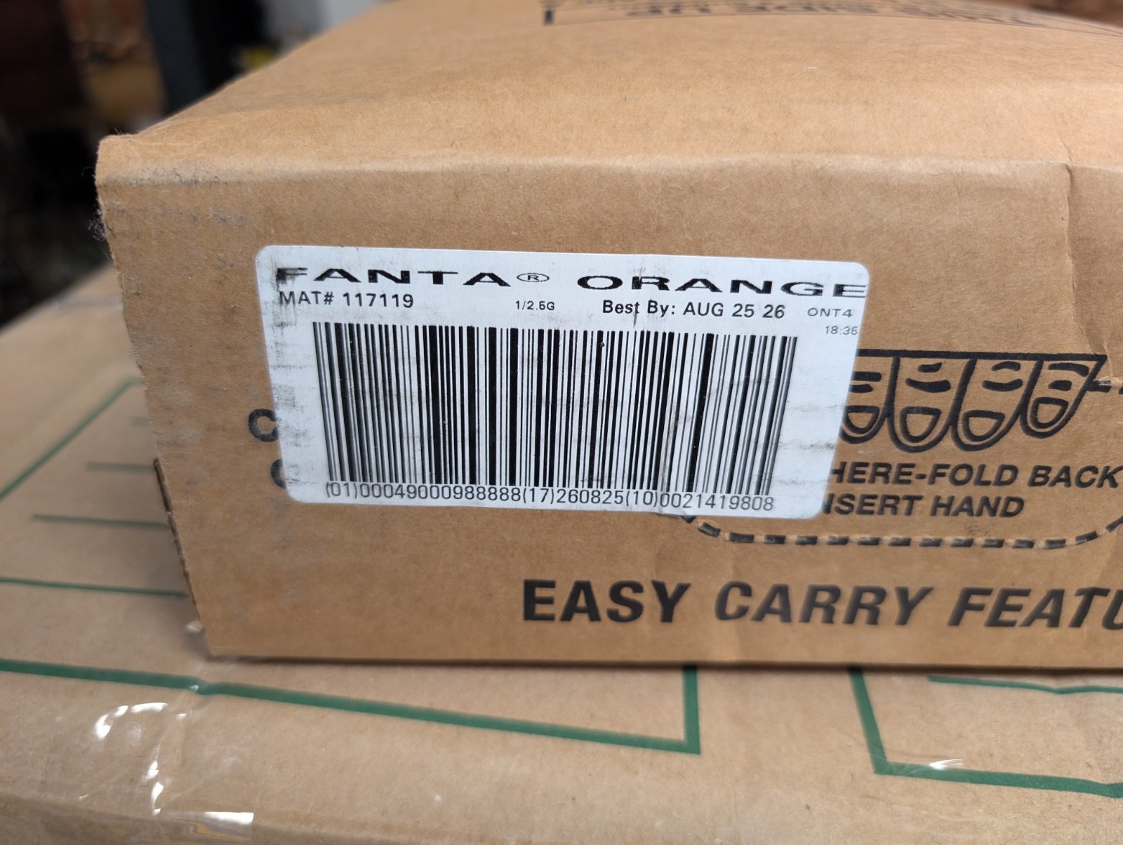 Orange Fanta syrup concentrate 2.5 gallon