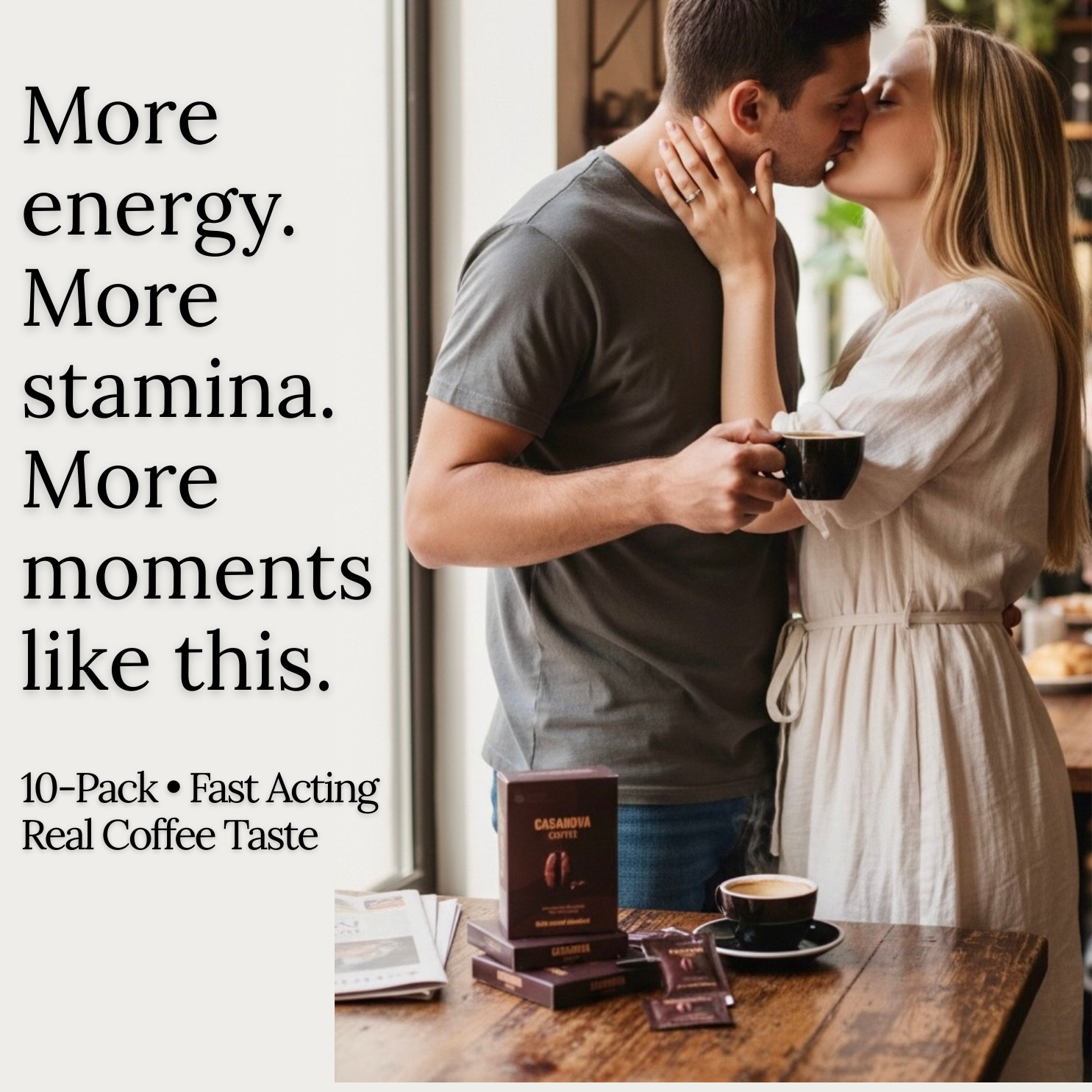 Casanova Coffee™ Male Enhancement Blend (10-Pack) | Energy, Stamina, Performance
