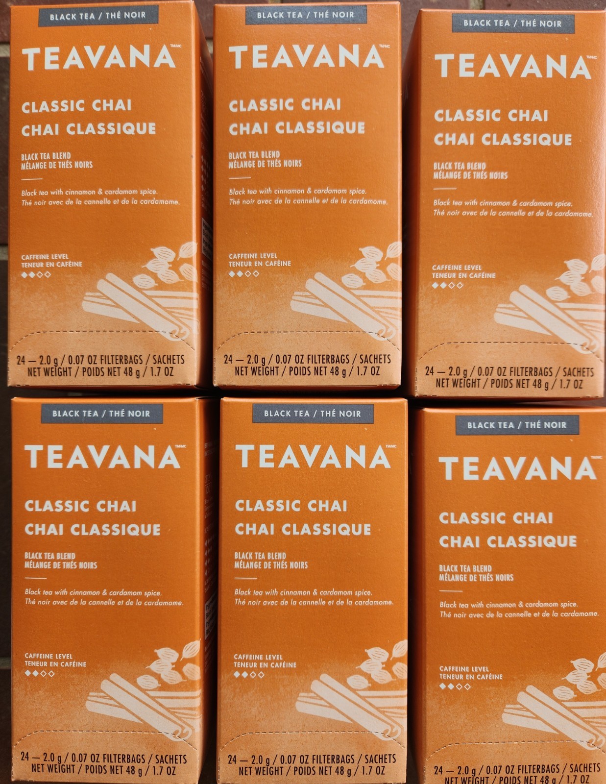 Starbucks Teavana Tea Sachets Classic Chai, Pack Of 144 Sachets BB Date:7/30/25