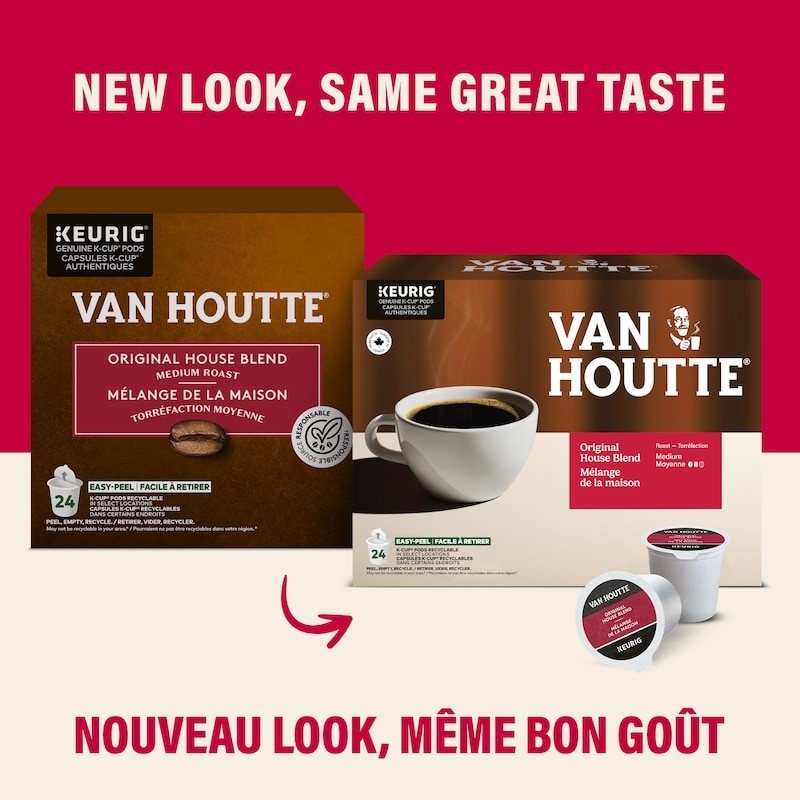 Van Houtte Colombian Medium, Medium Roast, K-Cup Coffee Pods, 12 Count