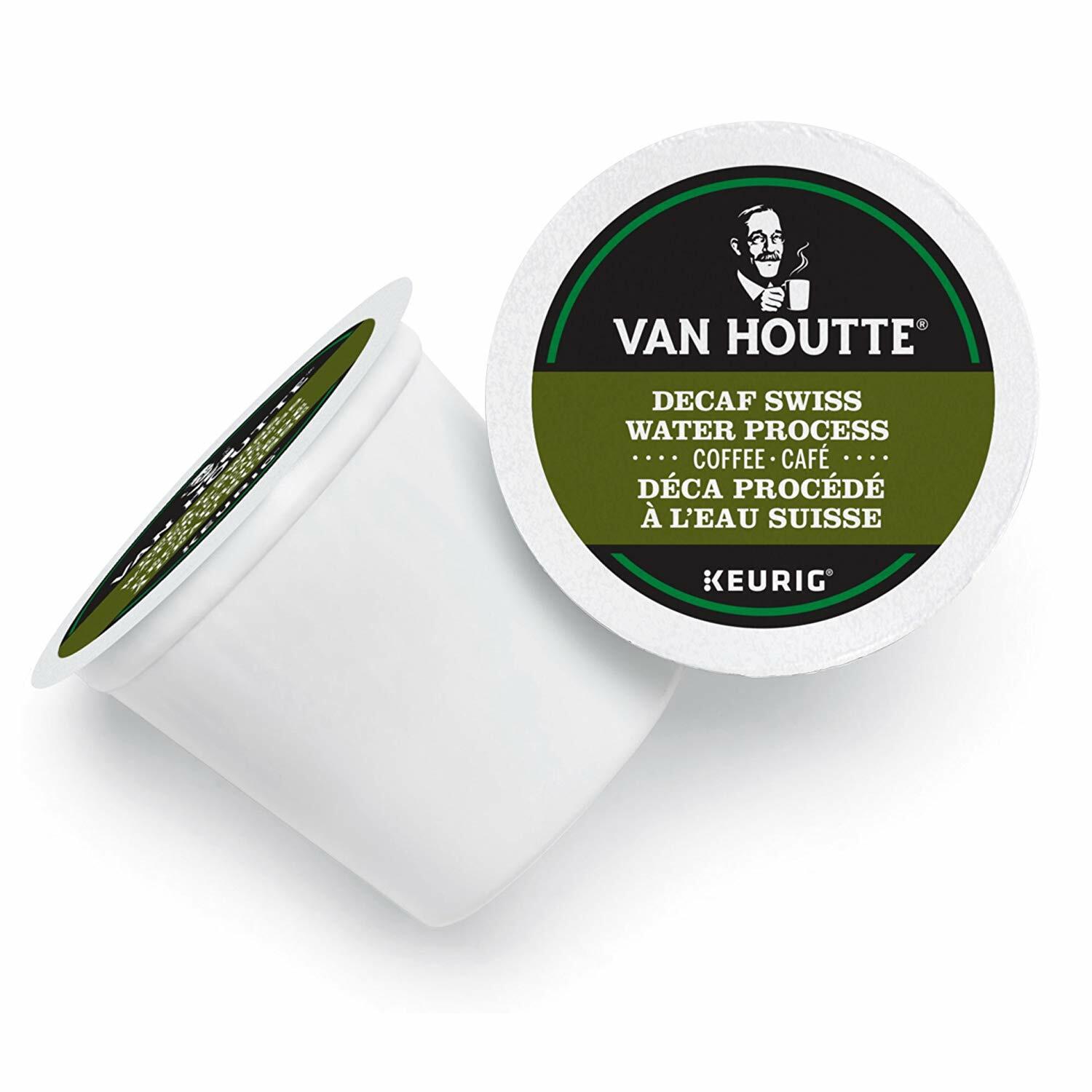 Van Houtte Swiss Water Decaf Coffee 24 to 144 Keurig Kcups Pick Any Size
