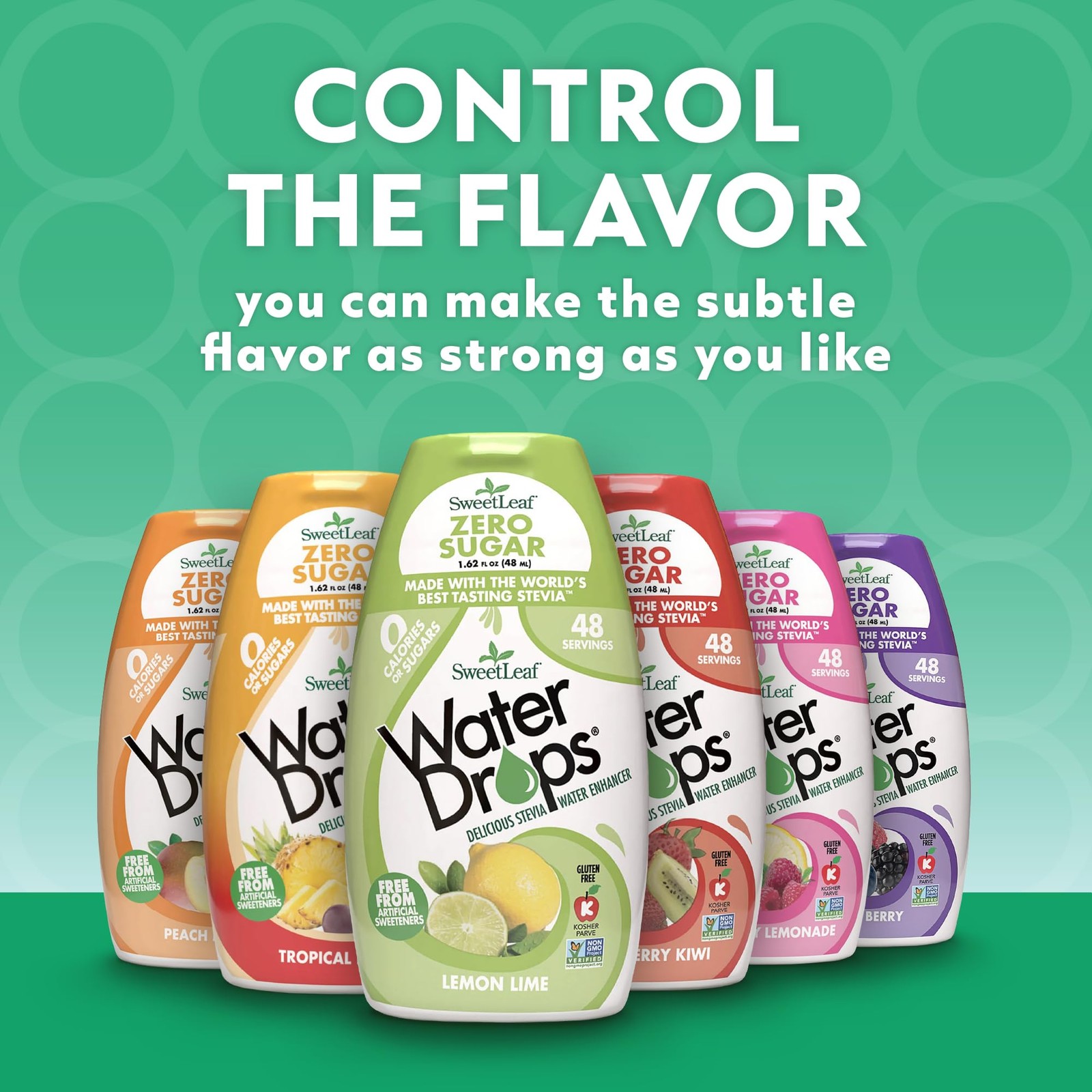 Sweetleaf Stevia Natural Water Drops 6 Unit Variety Pack (1.62 Ounce Each)