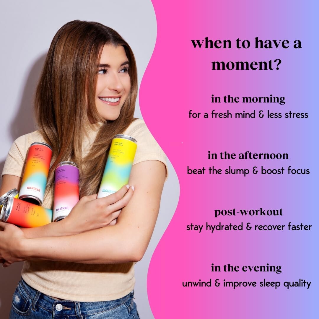 “Moment Botanical Soda – Fruity Sparkling Drinks for Calm, Clarity & Zero Sugar