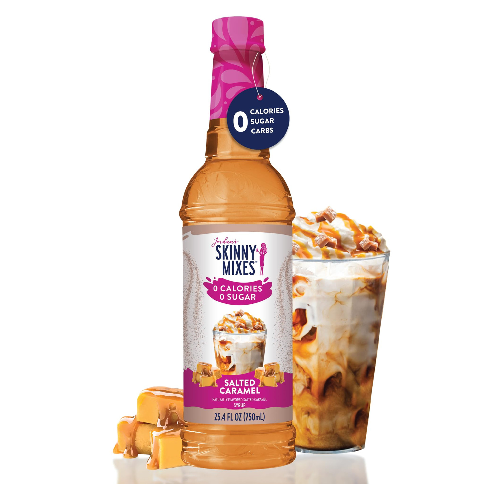 Pack of 2 Salted Caramel Flavoring Syrup 12.7 Fl Oz Guilt Free Keto Friendly