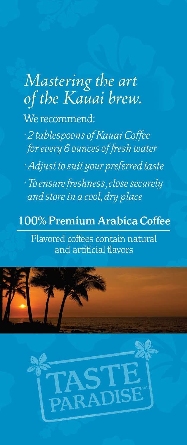 Kauai Coffee Coconut Caramel Crunch Medium Roast – Ground Coffee, 10 oz Package