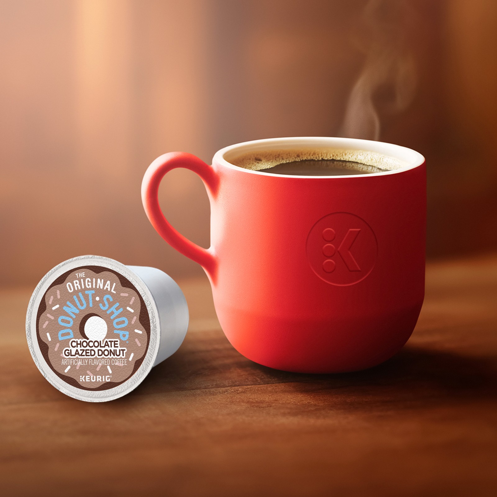 The Original Donut Shop Coffee Chocolate Glazed Donut K-Cups, 24 Count