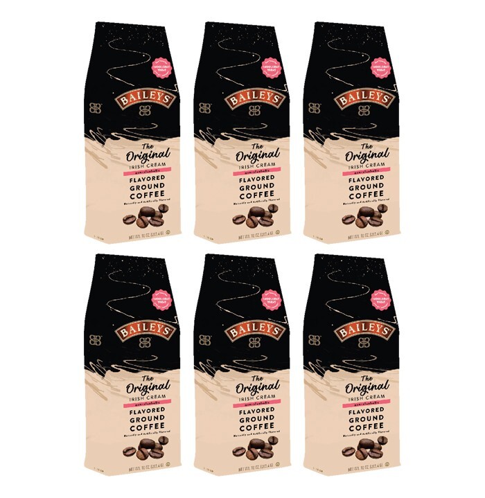 Bailey’s: The Original Irish Cream, Flavored Ground Coffee, 10 oz bag (Six-Pack)