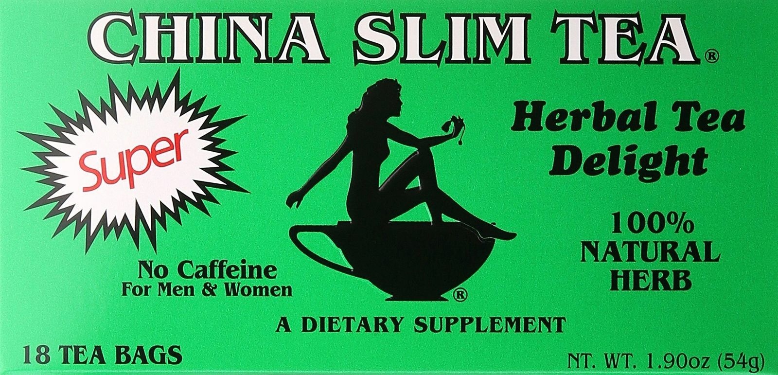1/5/8/12/20 Boxes, China Slim Herbal Tea Delight Super 100% Natural, 18 Tea Bags