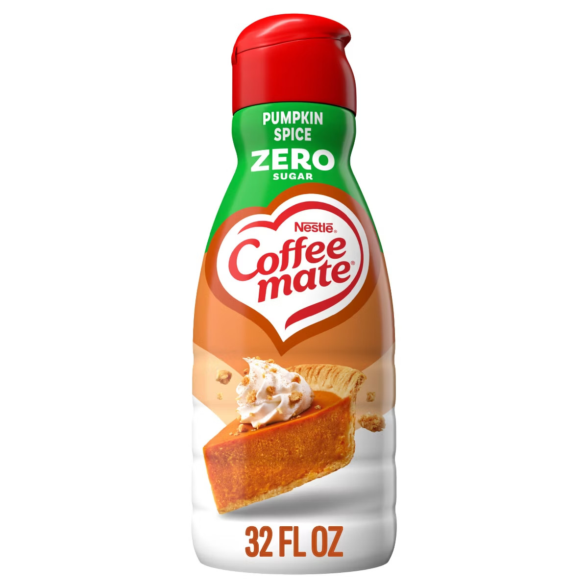 Coffee Mate Pumpkin Spice Zero Non-Dairy Liquid Coffee Creamer, 32 fl oz 3 PACK