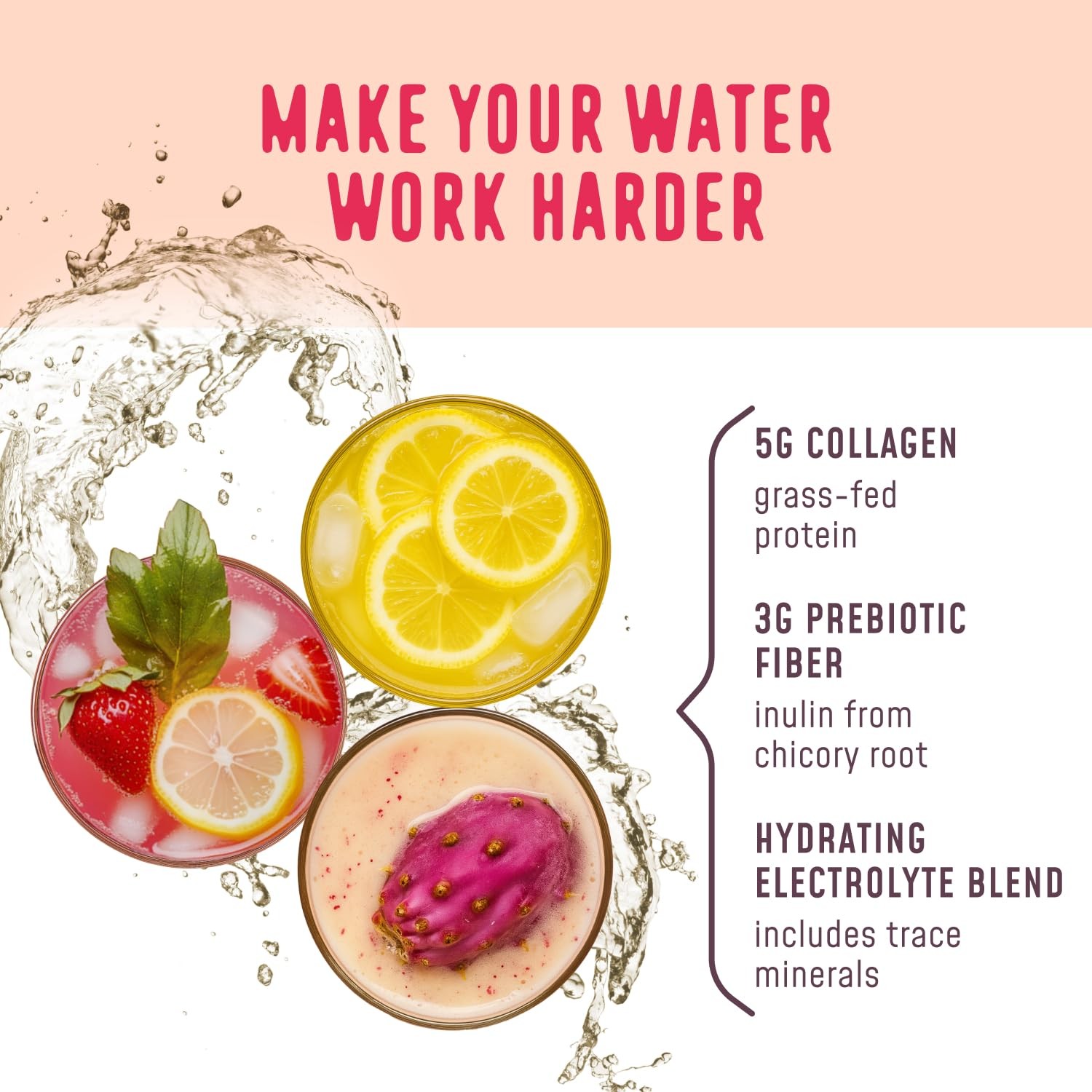 Anytime Essential Lemonade Variety Pack – Powder Drink Mix Packets with Colla…
