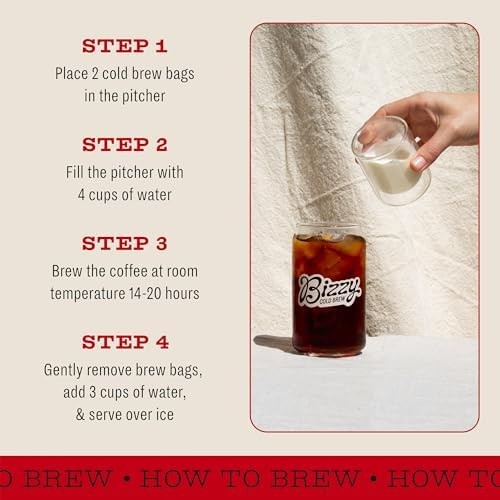 Bizzy Organic Cold Brew Coffee | Smooth & Sweet Blend | Coarse Ground Coffee …