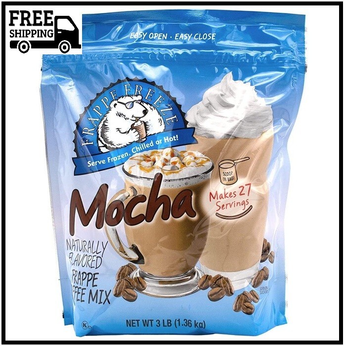 DaVinci Gourmet Frappe Freeze Frappe Coffee Mix, Mocha, 3 Lb Bag, 27 Servings