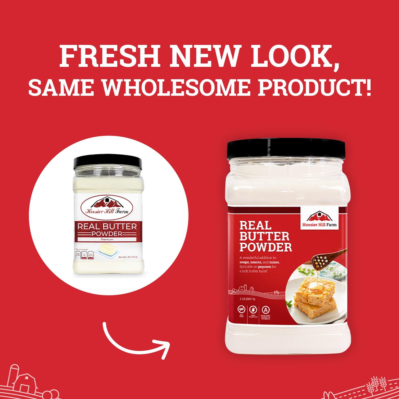 Hoosier Hill Farm Real Butter powder, 1 lb