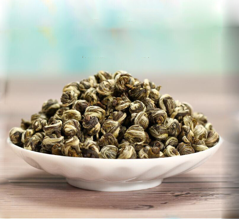 Pure Natural Green/Rose Tea Organic Loose Leaf Jasmine Dragon Ball Tea 100g