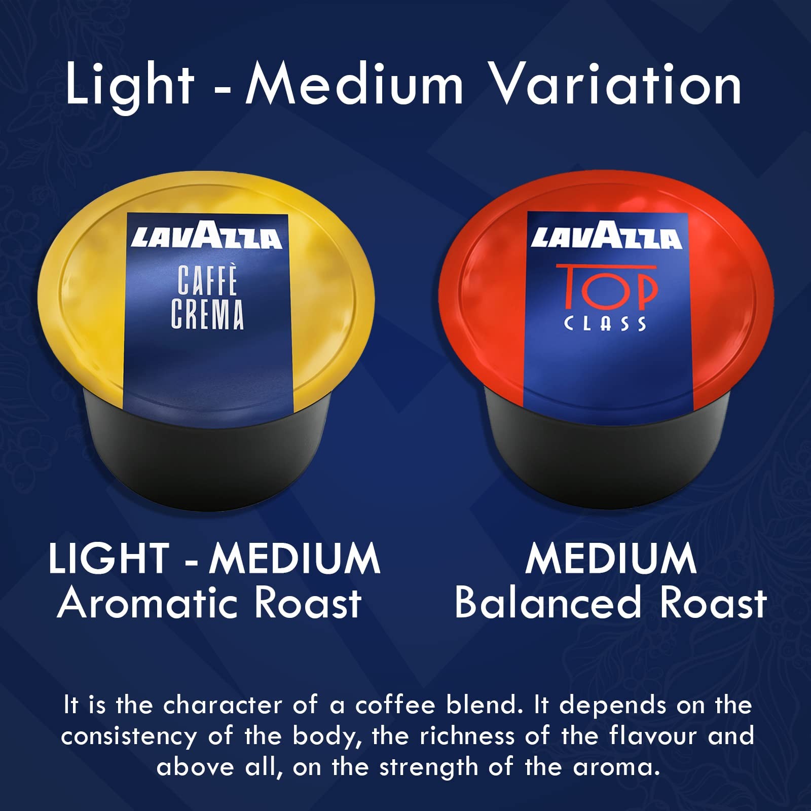 Lavazza Blue Coffee Pods Variety Pack Caffe Crema 100-Count