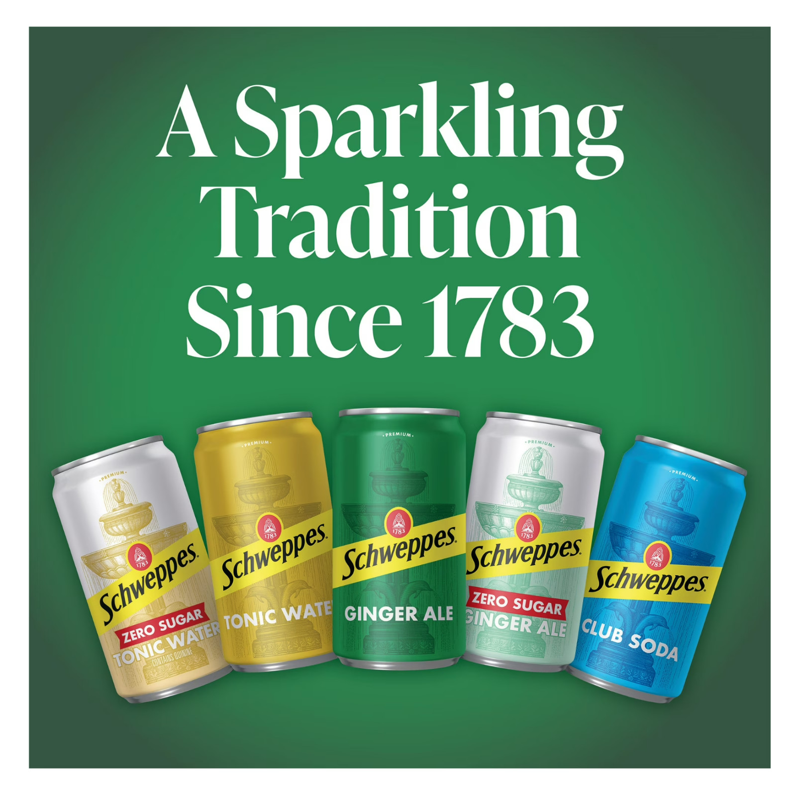 Schweppes Caffeine Free Tonic Water 1L Bottle, Zero Caffeine Mixer Drink 1 Liter