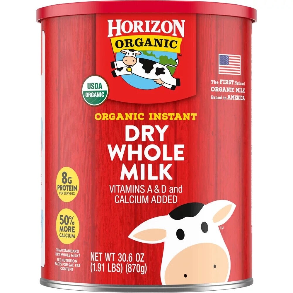 Horizon Powder Organic Instant Dry Whole Milk 30.6 oz 10/2028