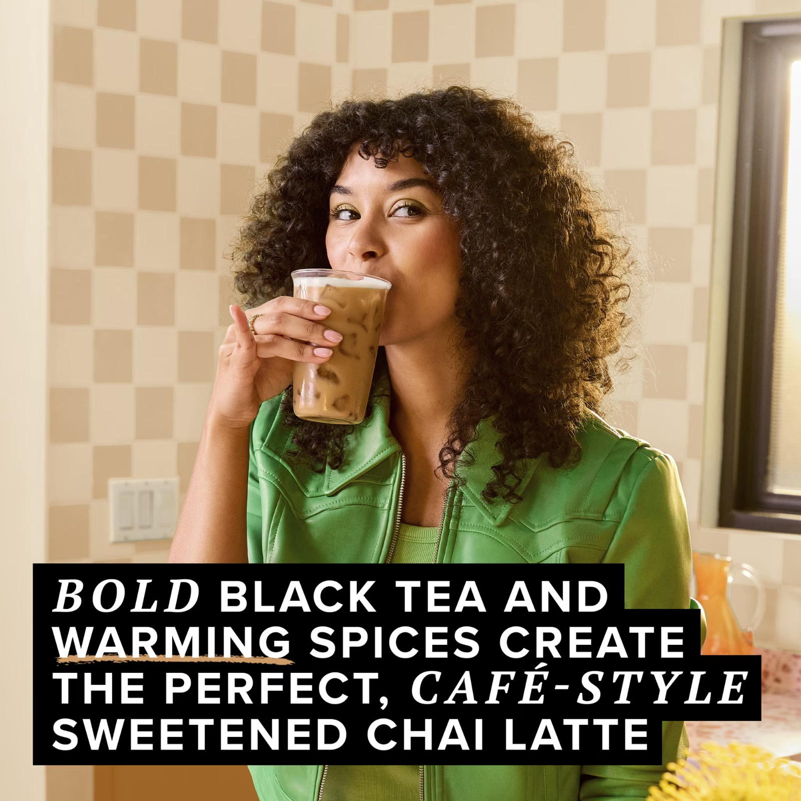 TAZO Classic Chai Latte Black Tea Concentrate, Made from Real Black Tea, 32oz Ca
