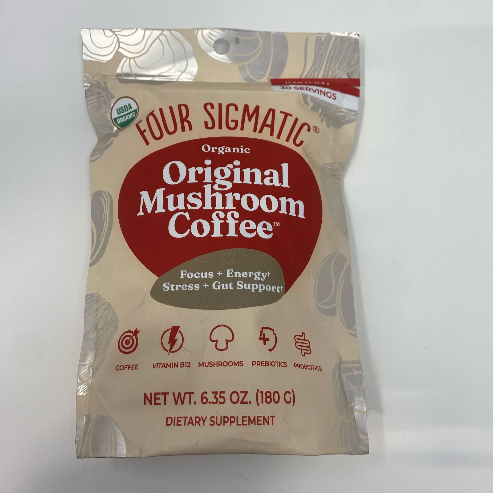 Four Sigmatic Original Mushroom Coffee Instant 30 Servings 6.35oz