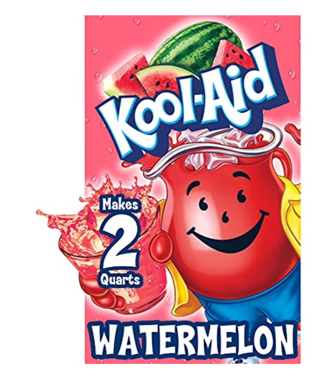 Kool Aid Watermelon Unsweetened Drink Mix Caffeine 48 unit