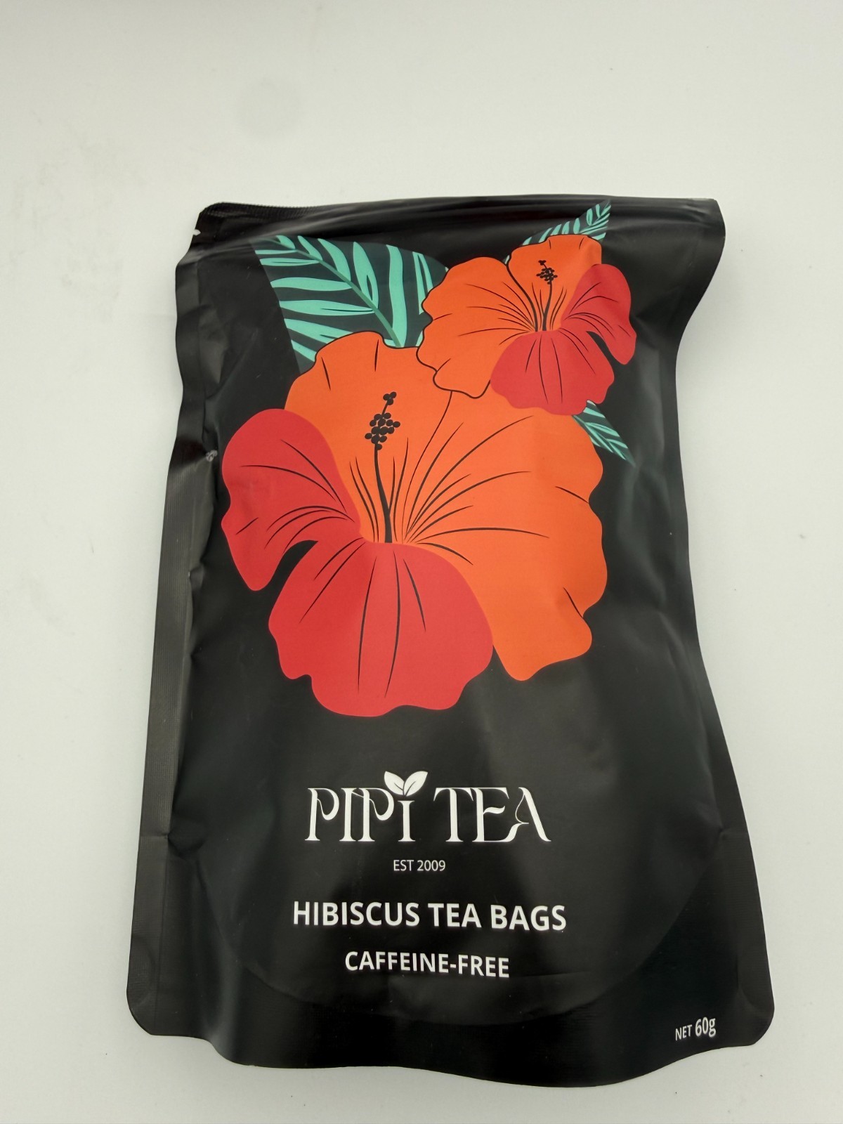 PiPi Tea Hibiscus Tea Bags Caffeine-Free Net 60g Pack of 3