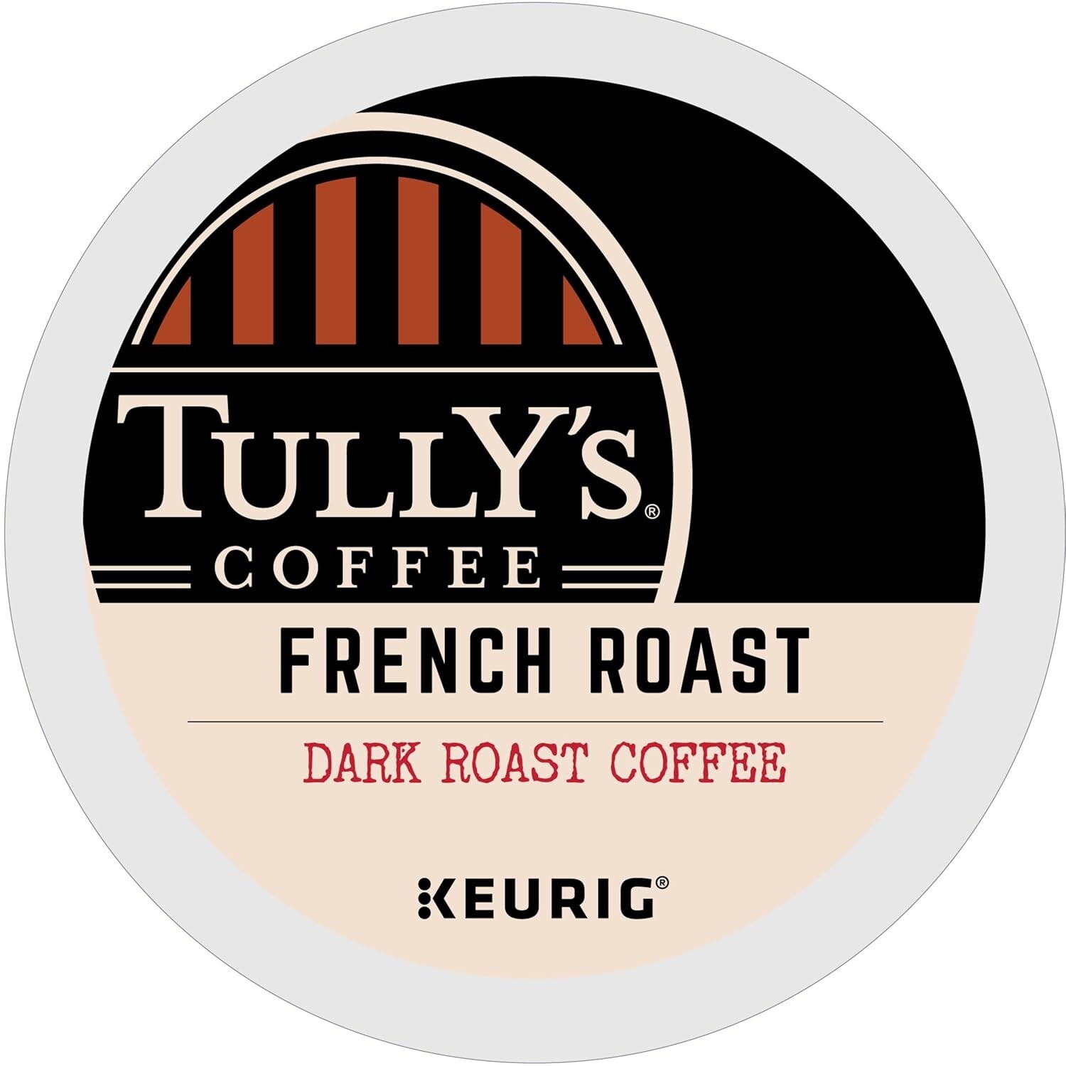 Tully’s Coffee French Roast, Single-Serve Keurig K-Cup 24 Count (Pack of 1)