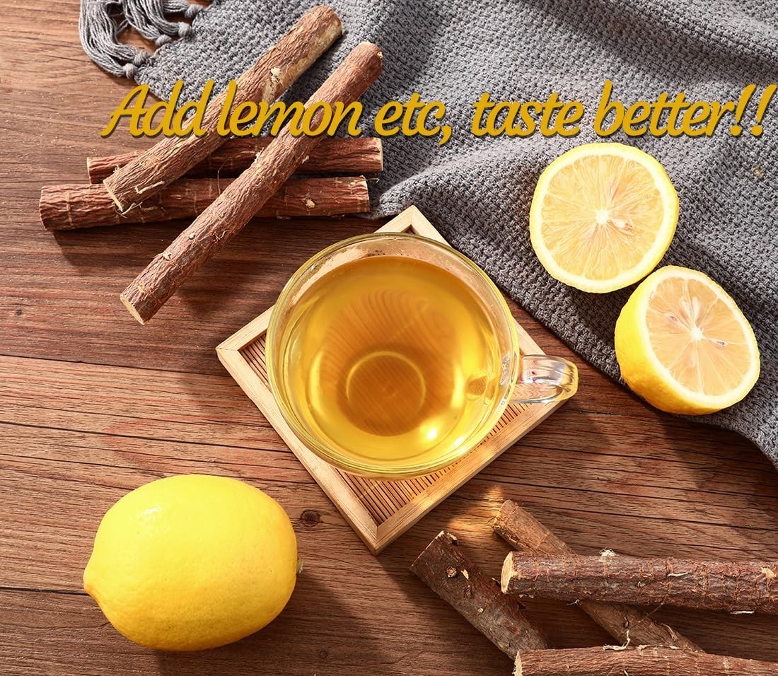 Premium 80 Licorice Root Tea Bags, Made with 100% High Sweetness Wild Licorice R