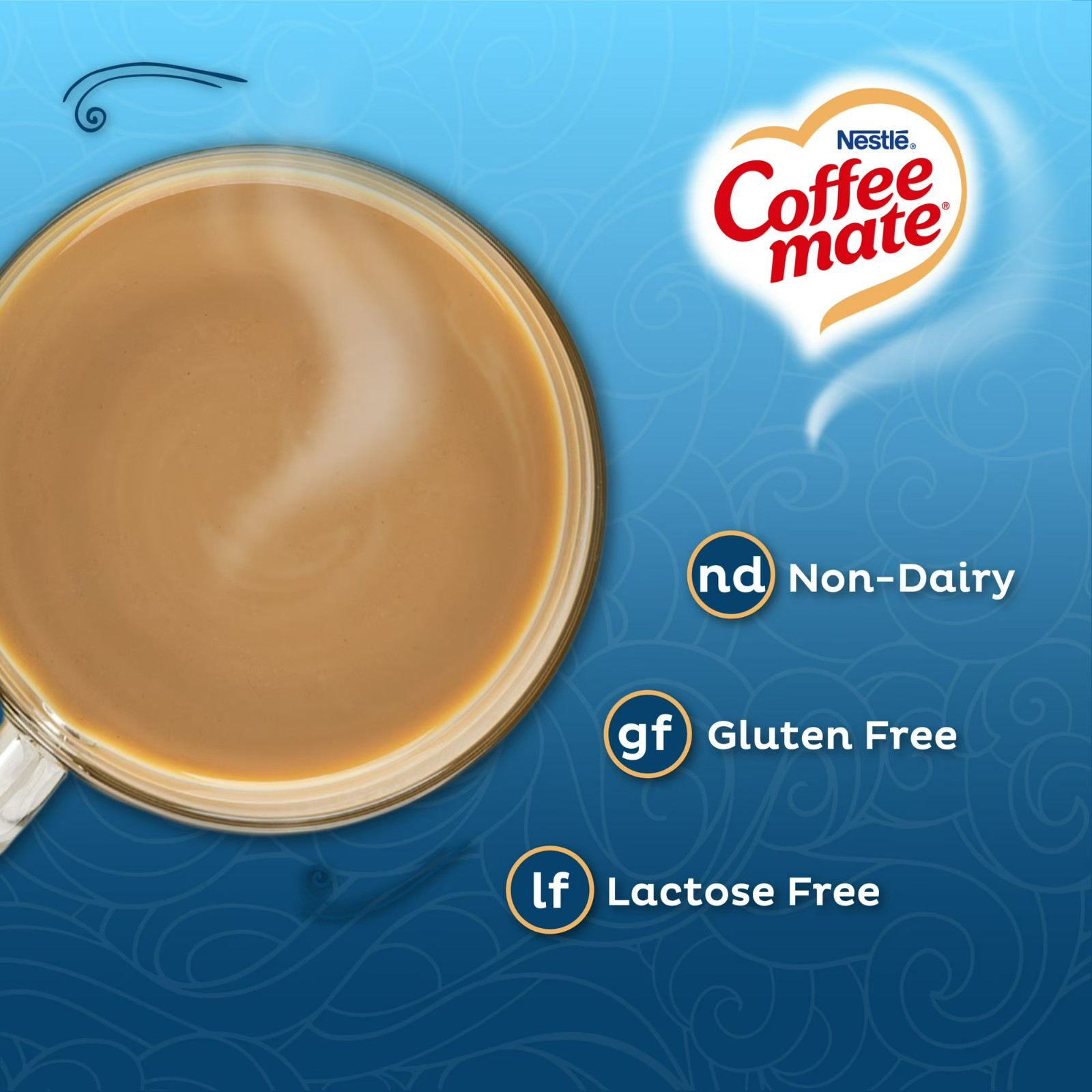 French Vanilla Powder Coffee Creamer 30 oz Non Dairy Lactose Free Gluten Free