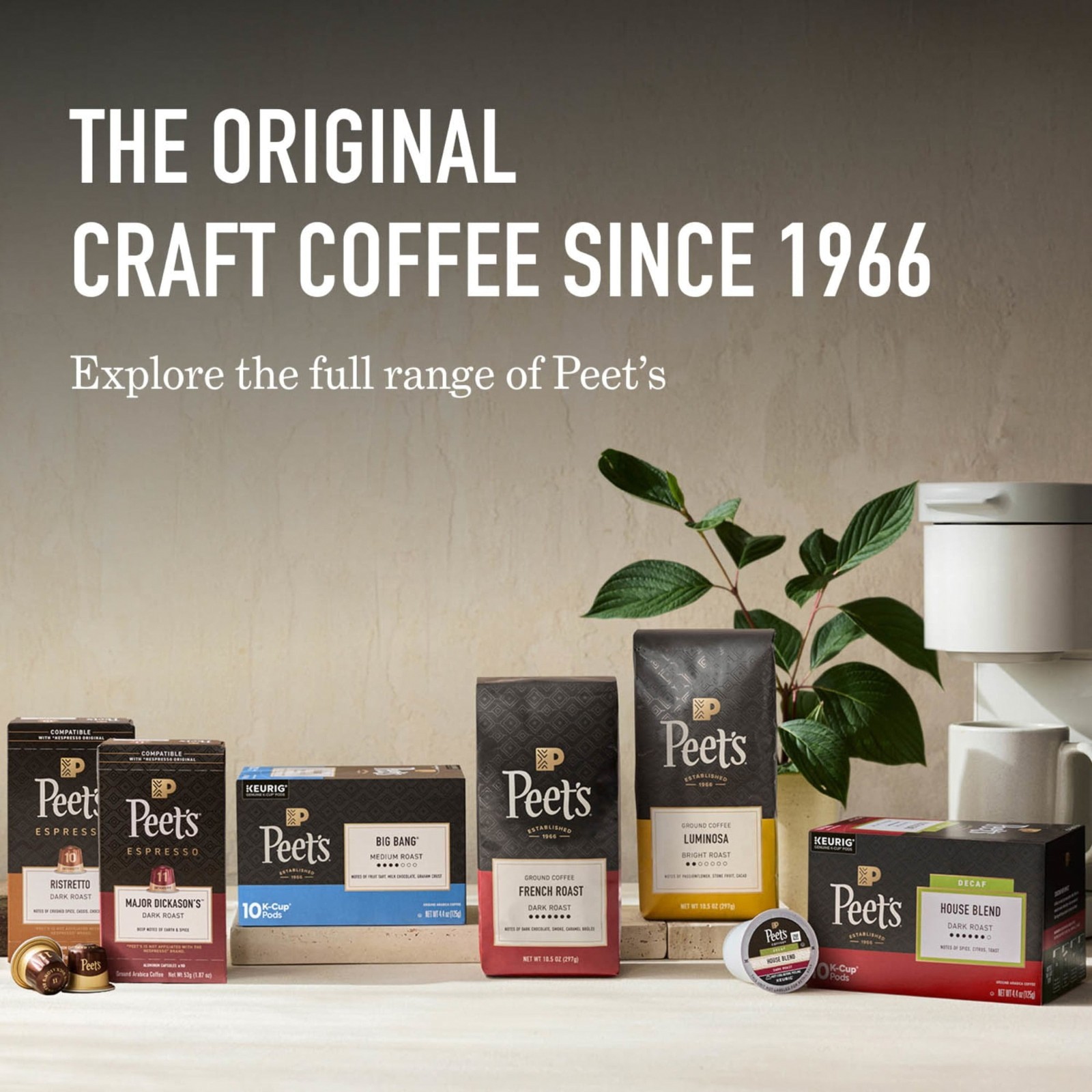 Peet’s Major Dickason’s Blend Dark Roast K Cups Coffee Pods 75ct FREESHIP