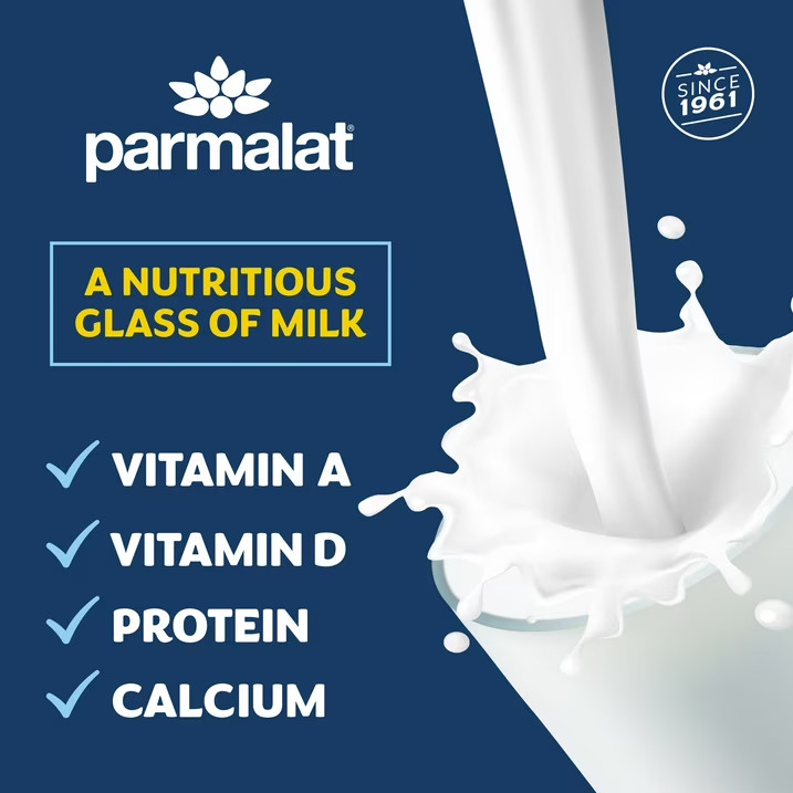 (4 pack) Parmalat Shelf Stable UHT Whole Milk 1 Qt